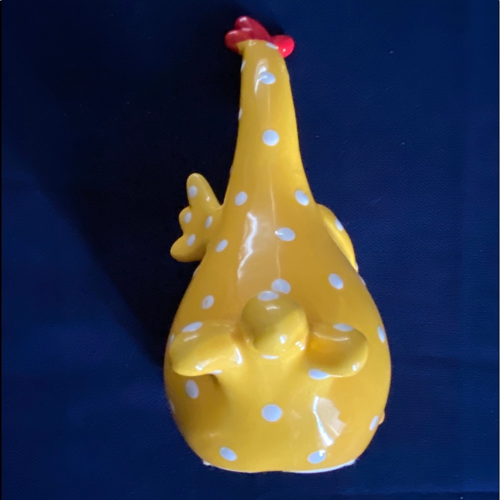 💯Fun NANU Polka Dot Crazy Chicken Figurine - Picture 4 of 6